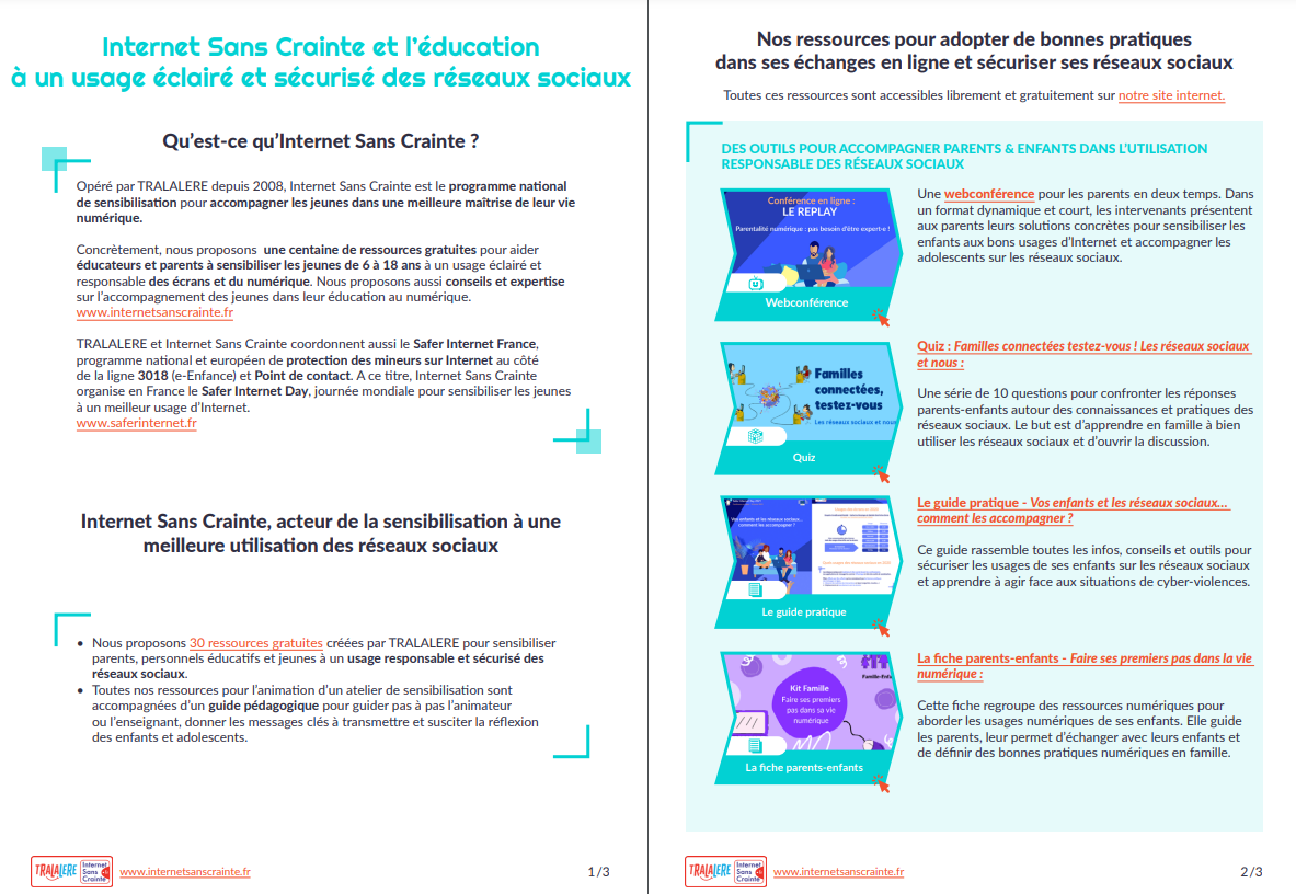 L’éducation à un usage éclairé et sécurisé des réseaux sociaux