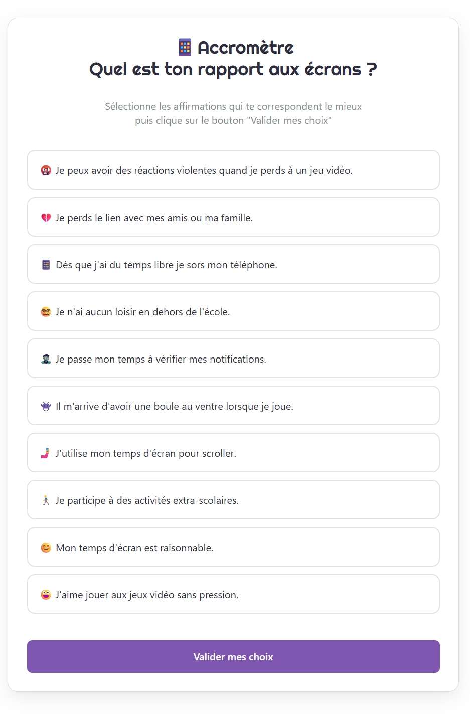 Accromètre numérique