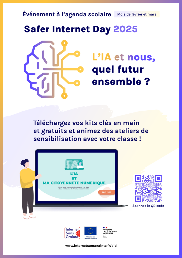 Affiche du Safer Internet Day 2025
